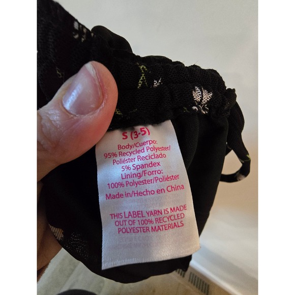 No Boundaries Strapless Daisy Floral Midi Dress Black Cottagecore Size Small - Picture 6 of 6